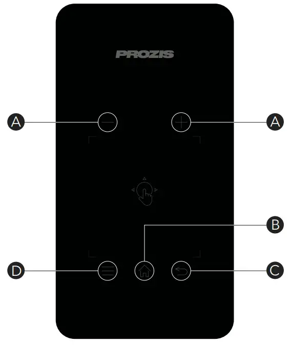PROZIS Pix E Avant Portable Projector - Control Panel Buttons