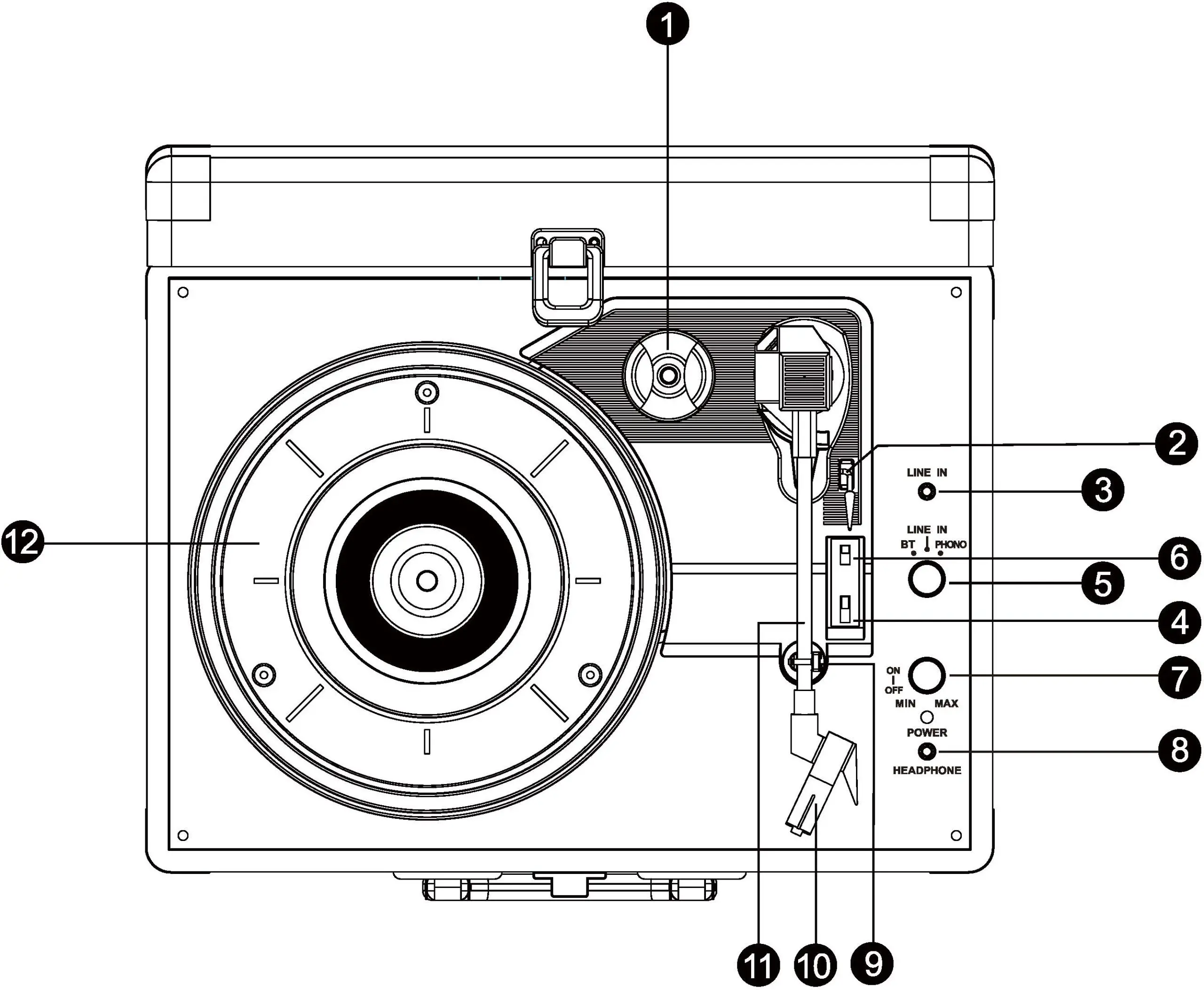 Retrolife-R609-Suitcase-Turntable-with-Bluetooth-FIG-1