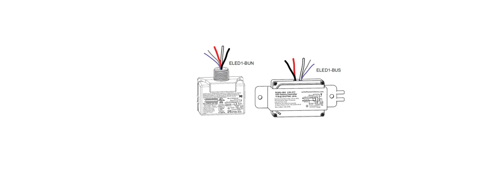 Echoflex Eled1-bun Led Fixture Controller Installation Guide