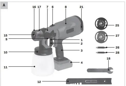 VONROC- SG502DC-20V -Spray-Gun-3