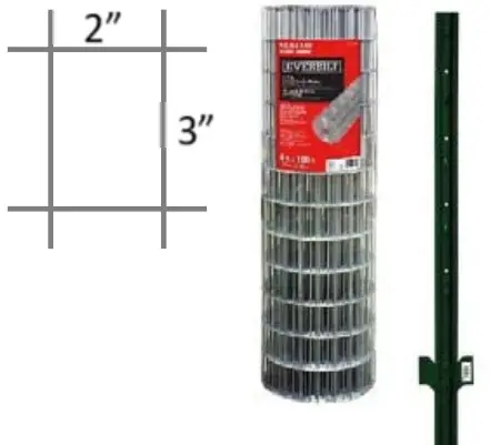 EVERBILT 710246110 3 ft x 50 ft 14 Gauge Welded Wire - figure 1