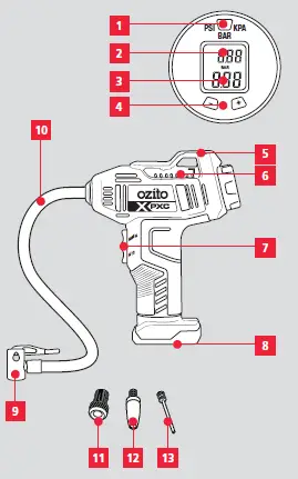 ozito-PXHPCS-018-18V-Cordless-High-Pressure Air Inflator-fig-1