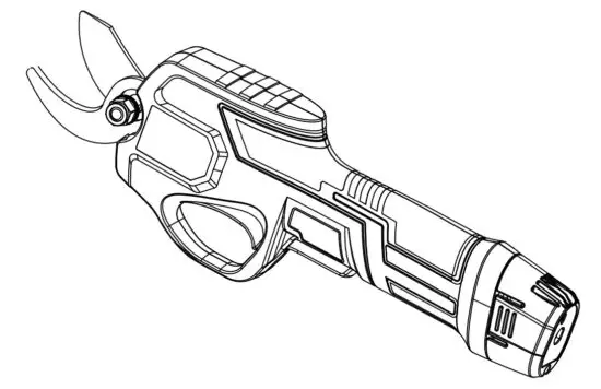 COSTWAY GT3498US Cordless Pruning Shears 2Ah Lithium Battery Tree Trimmer