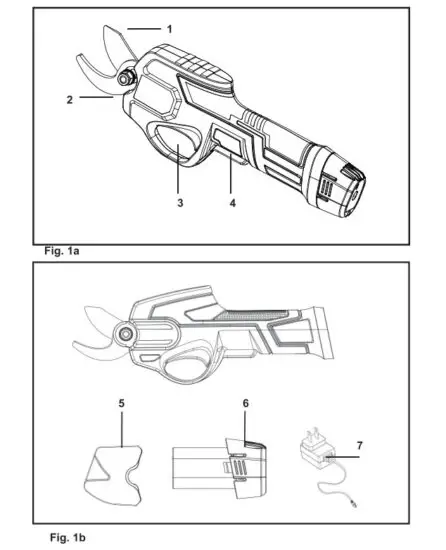 COSTWAY GT3498US Cordless Pruning Shears 2Ah Lithium Battery Tree Trimmer - figure 1