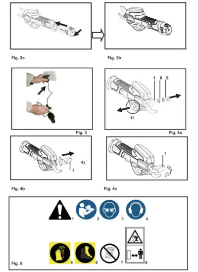 COSTWAY GT3498US Cordless Pruning Shears 2Ah Lithium Battery Tree Trimmer - figure 2
