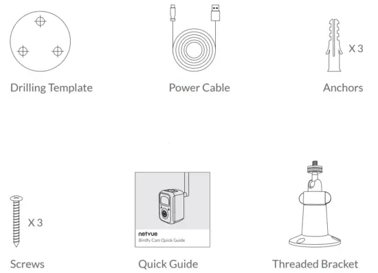 netvue Birdfy Smart AI Bird Feeder Camera - What’s In The Box
