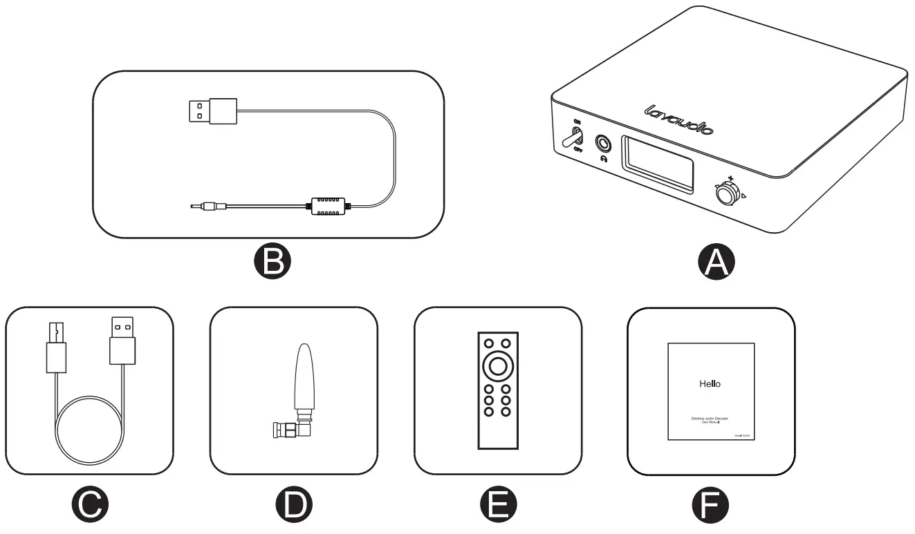 Hello DS600 Desktop Audio Decoder - fig1