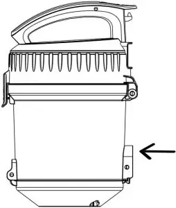 Emptying the dust cup Inductions