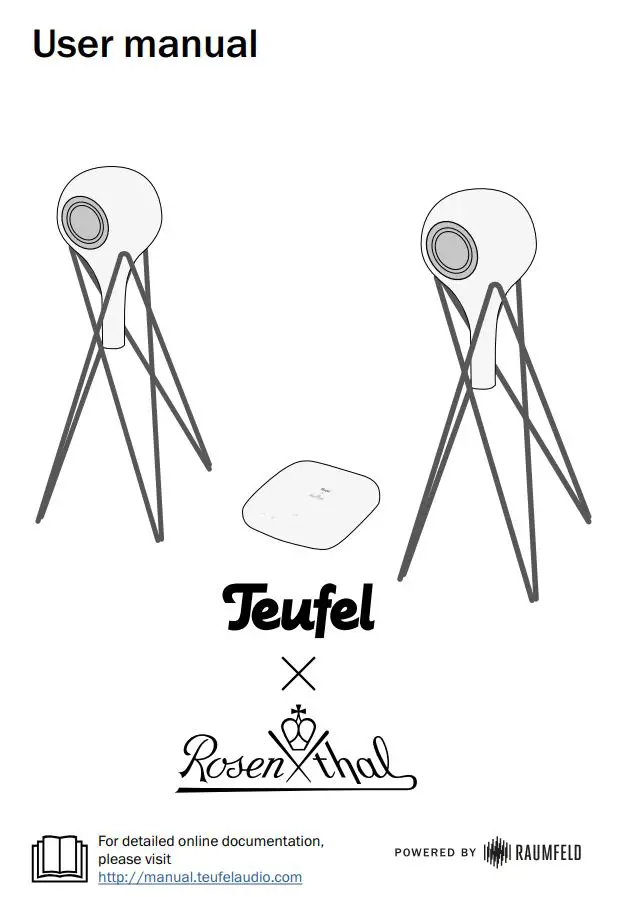 Teufel Rosenthal Best Sound Loudspeaker Set User Manual