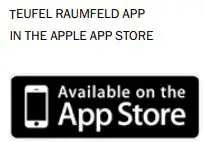 Teufel Rosenthal Best Sound Loudspeaker Set User Manual - App Store Logo