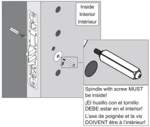 FIG 3 Install spindles and screw together
