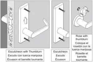 FIG 8 Identify trim and secure to door.