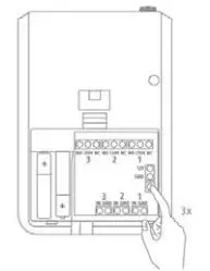 ABUS Nexello 3I 3O Hybrid Module User Manual - start the exclusion on the device