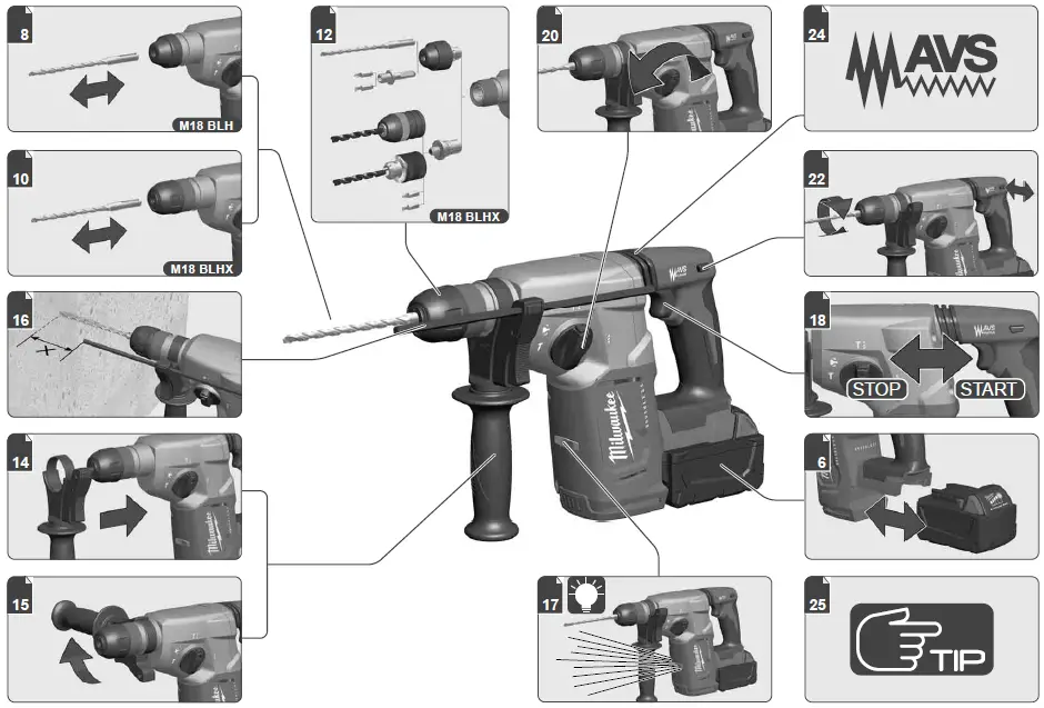 milwaukee-M18-BLH-Brushless-4-Mode-26-MM-SDS-Pus-Hammer-FIG-1