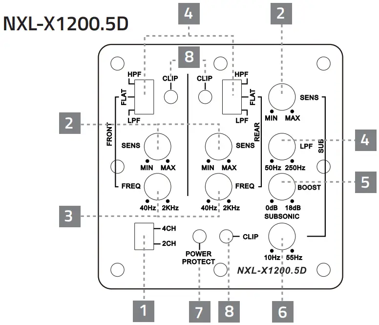 DS18 NXL X600 4D 4 Channel Digital Marine and Powersports Amplifier - fig1