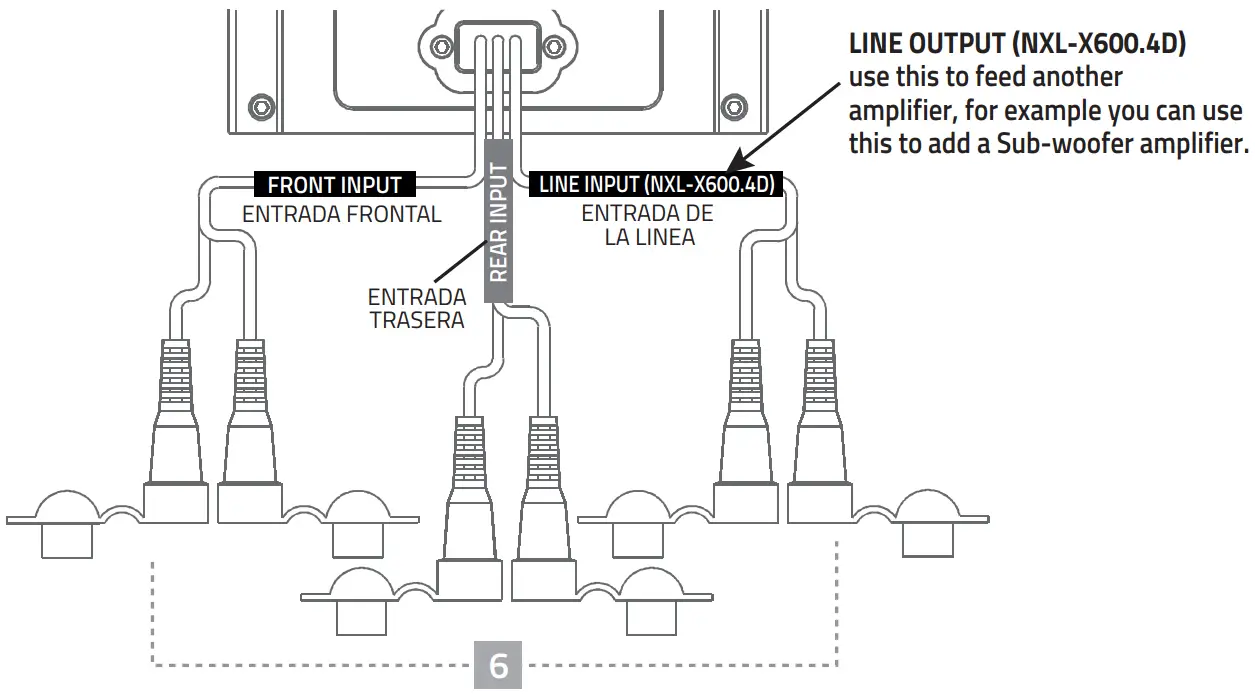 DS18 NXL X600 4D 4 Channel Digital Marine and Powersports Amplifier - fig3