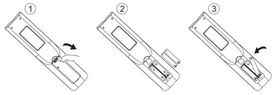 FIG 1 Installing Batteries
