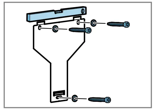 BOSCH DWF67 Extractor Hood - firmly in place.