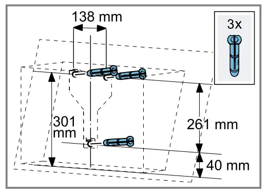 BOSCH DWF67 Extractor Hood - flue cover2