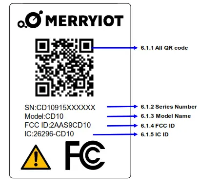 MERRYIOT CD10 Air Quality Carbon Dioxide Sensor - fig 1