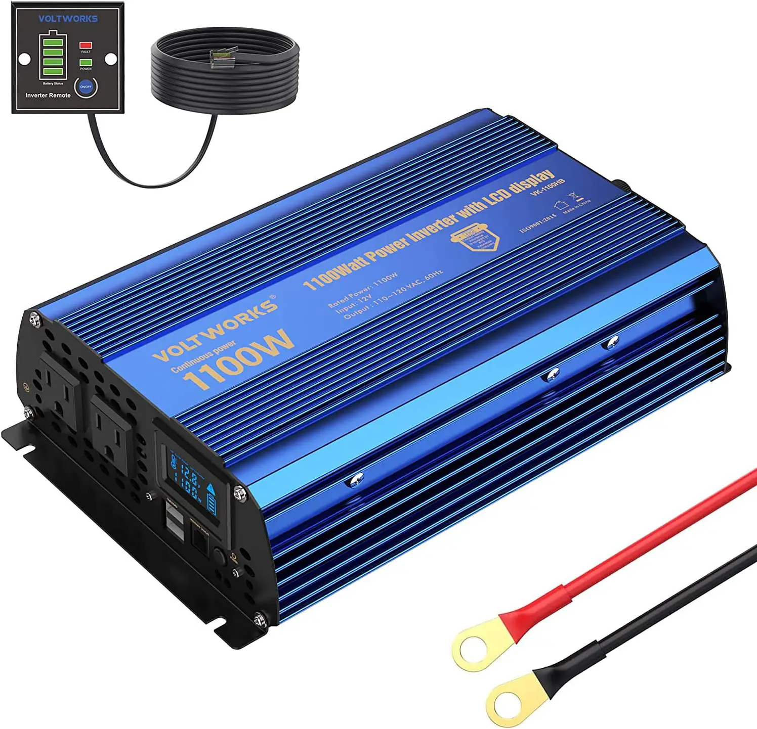 VOLTWORKS VK-1100HB 1100Watt Power Inverter with LCD Display