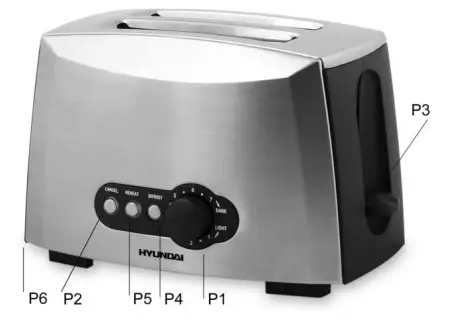 HYUNDAI-TO-307SS-Toaster-fig-1