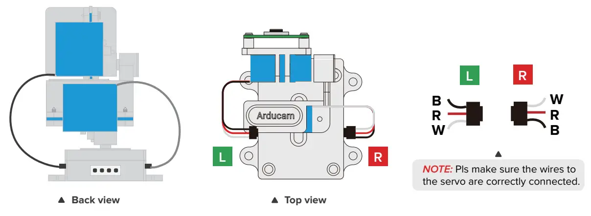 ArduCam B0399B0283 Pan Tilt Kit - board