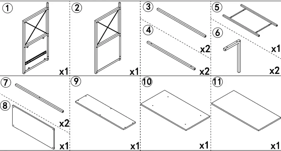 Tribesigns JW0209 HOGA 53-inch LShaped Computer Desk - fig 1