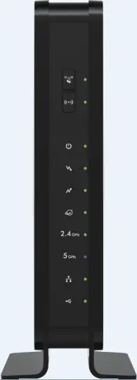 Front View of C3700 modem