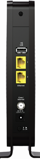 Back View of Netgear C3700v2