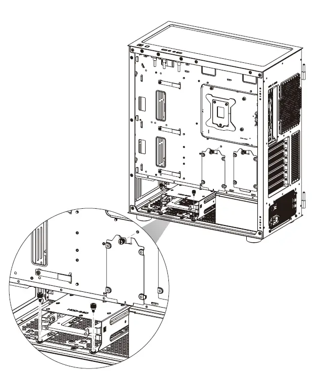 thermaltake CA-1T9-00M6WN-01 H570 TG ARGB Mid Tower Chassis fig 11