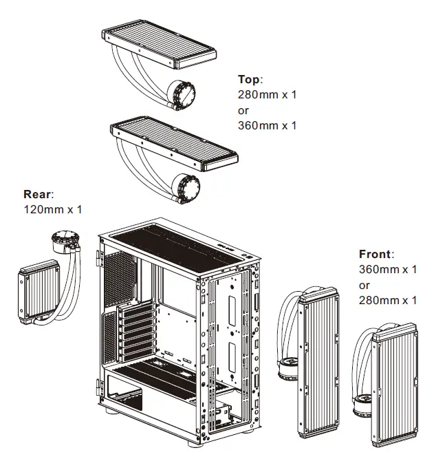 thermaltake CA-1T9-00M6WN-01 H570 TG ARGB Mid Tower Chassis fig 15