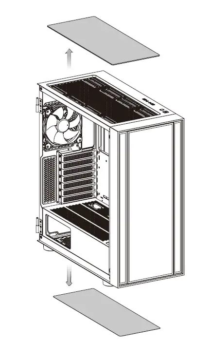 thermaltake CA-1T9-00M6WN-01 H570 TG ARGB Mid Tower Chassis fig 18