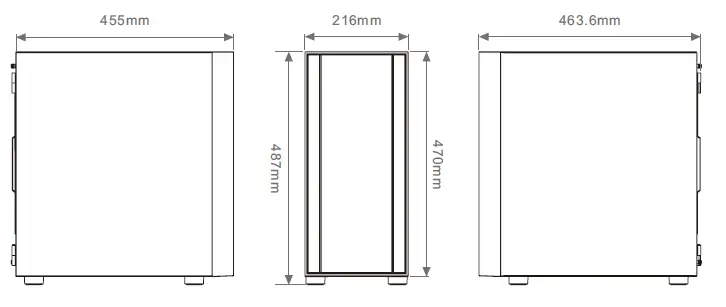 thermaltake CA-1T9-00M6WN-01 H570 TG ARGB Mid Tower Chassis fig 3
