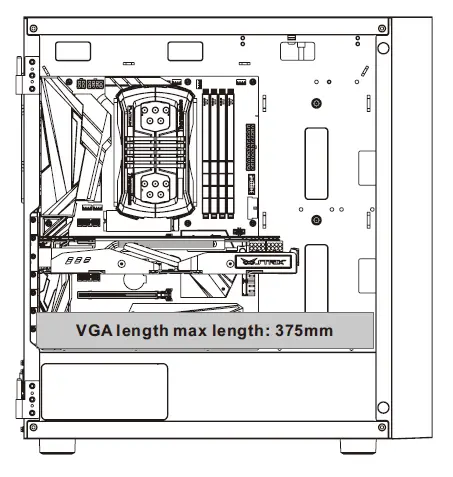 thermaltake CA-1T9-00M6WN-01 H570 TG ARGB Mid Tower Chassis fig 6