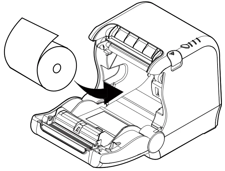 sewoo SLK TS400 Thermal Receipt Printer - paper roll as shown