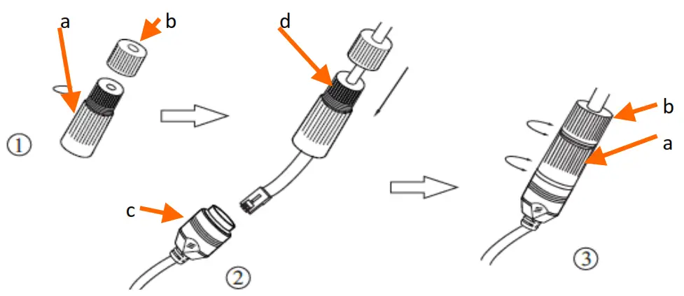 NOVUS NVIP 5VE 4501 Vandal Proof IP Camera - cable