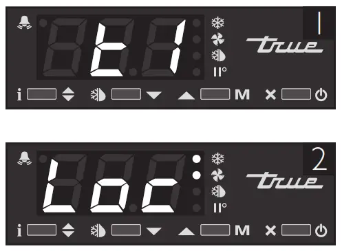 true STG1Hn 2HG Glass-Door Insulated Reach In Heated Holding Cabinet - CONTROL