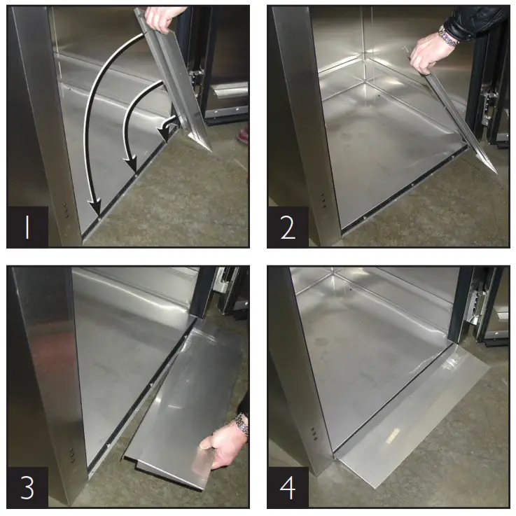 true STG1H 2HG Glass-Door Insulated Reach In Heated Holding Cabinet - THRU RAMP