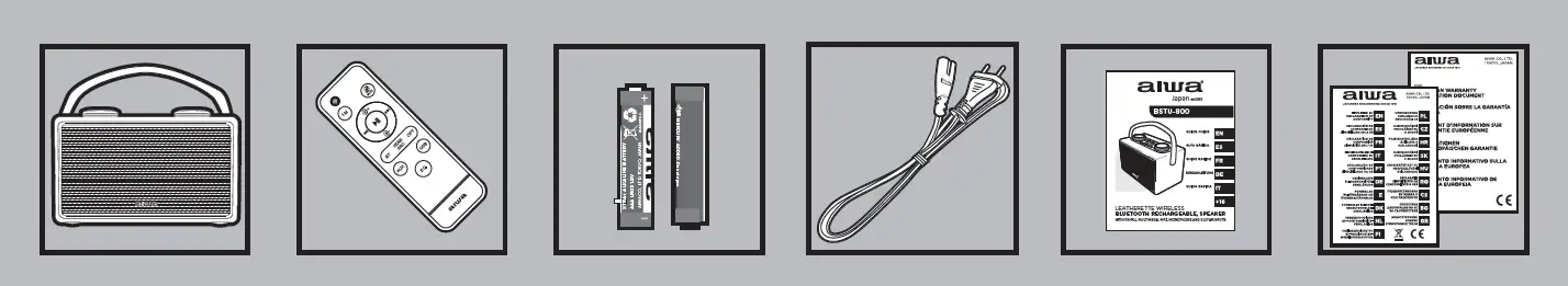 aiwa BSTU-800 Bluetooth Rechargeable Speaker 1