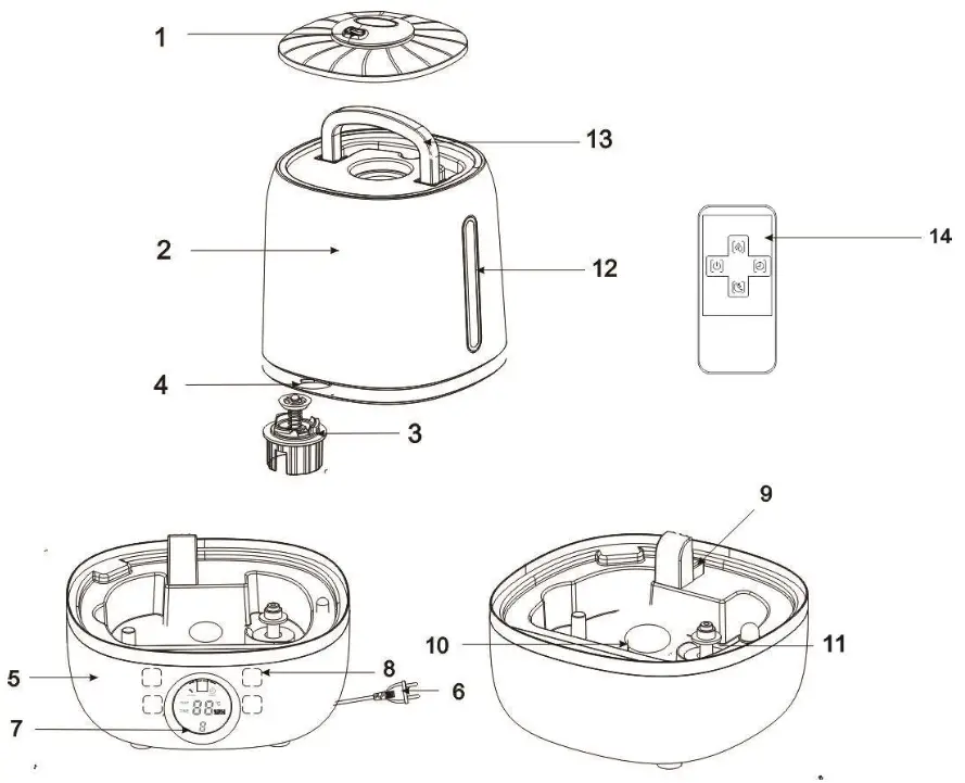 SCARLETT comfort SC AH986E09 Humidifier - fig