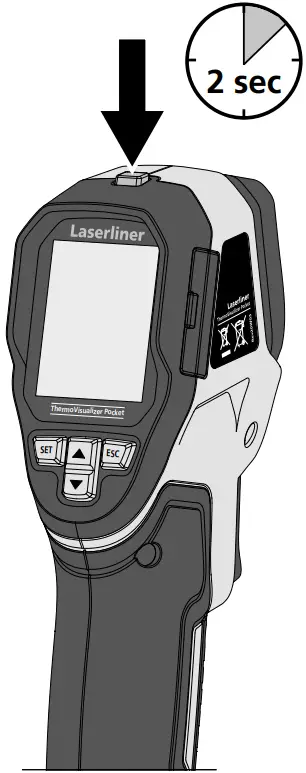 Laserliner ThermoVisualizer Pocket Thermal Imaging Camera - ON OFF