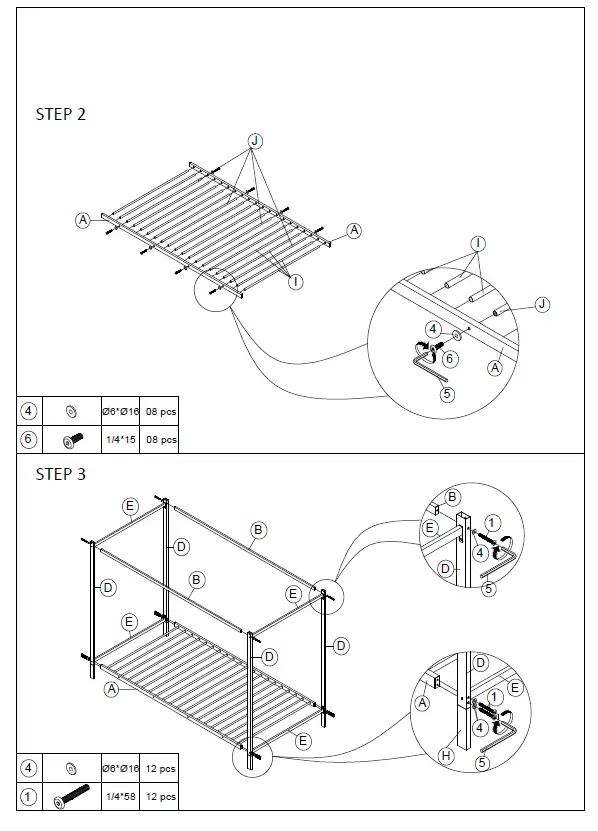 Qualler BEL286771B Metal Platform Bed IMG (2)