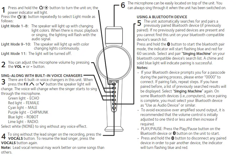 singing machine SMM548 Microphone with Bluetooth and Speaker- fig 2