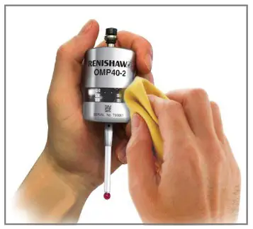 RENISHAW OMP40 2 optical transmission probe - Cleaning