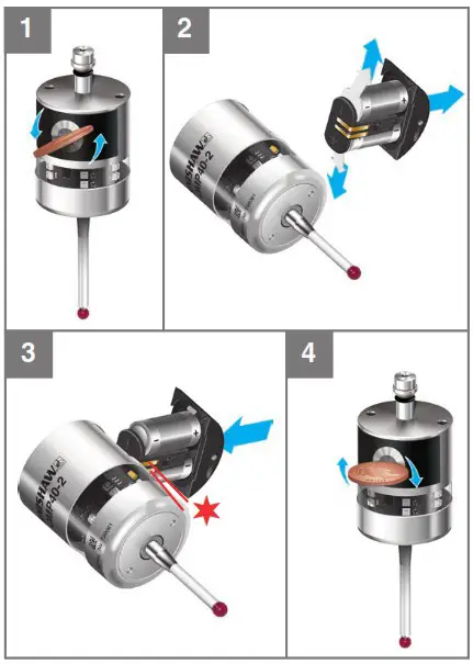 RENISHAW OMP40 2 optical transmission probe - Fitting the stylus 2