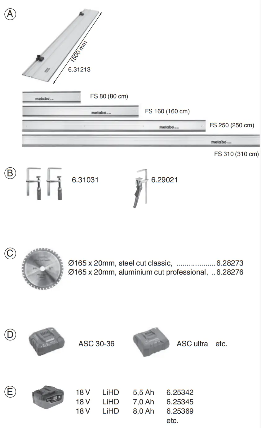 metabo MKS 18 LTX 58 Cordless Metal Cutting Circular Saw fig 3