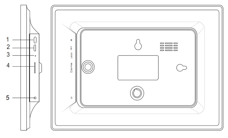 Denver PFF 710 Digital Photo Frame - POWER