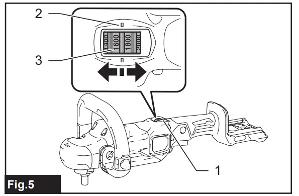 Speed adjusting dial