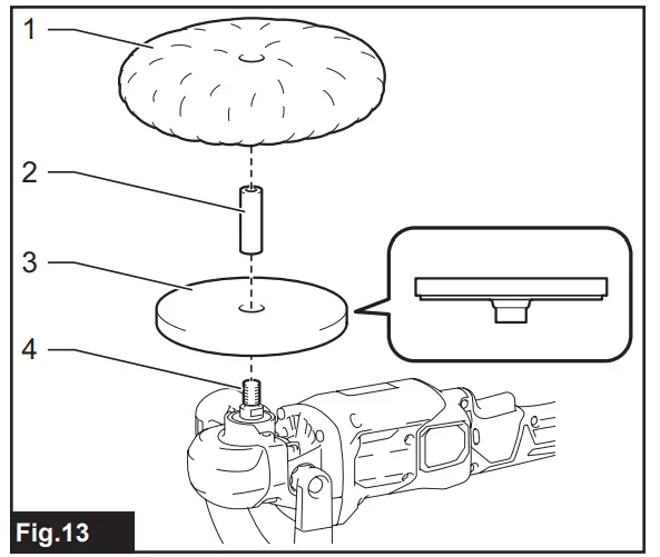 Installing and removing wool pad